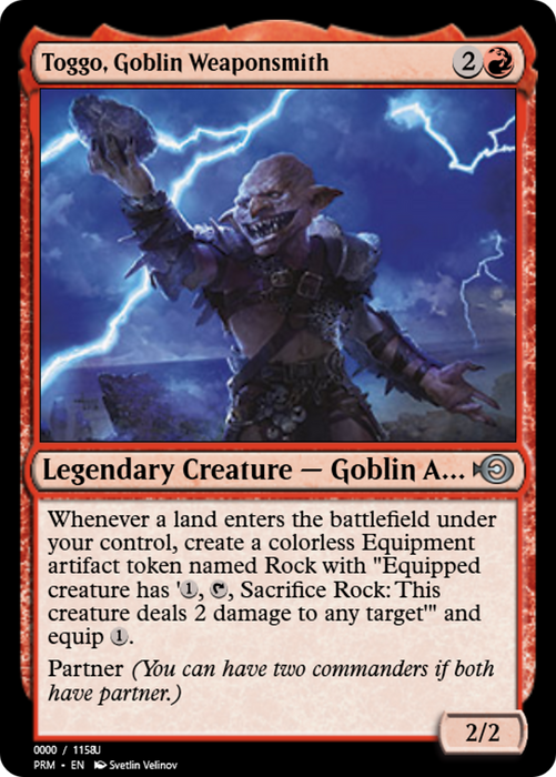 Toggo, Goblin Weaponsmith (PRM-86302) - uncommon