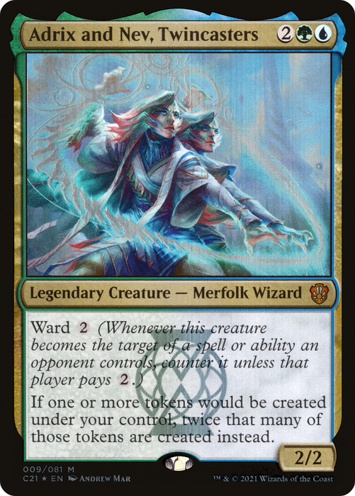 Adrix and Nev, Twincasters (C21-009) - mythic - Foil