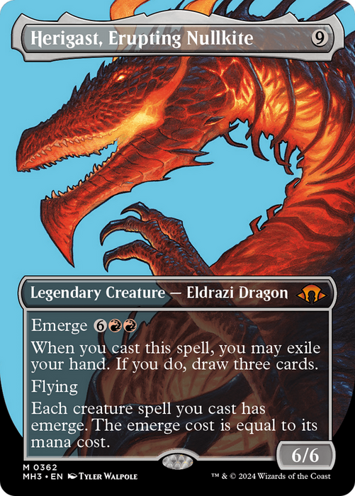 Herigast, Erupting Nullkite (MH3-362) - mythic (Borderless) - Foil