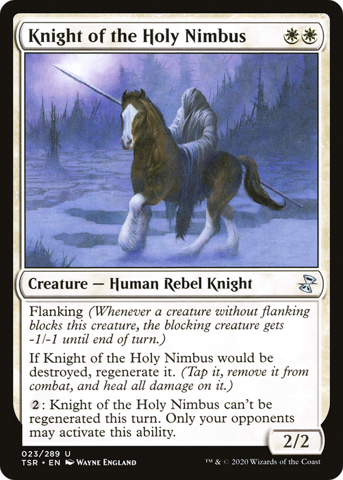 Knight of the Holy Nimbus (TSR-023) - uncommon - Foil