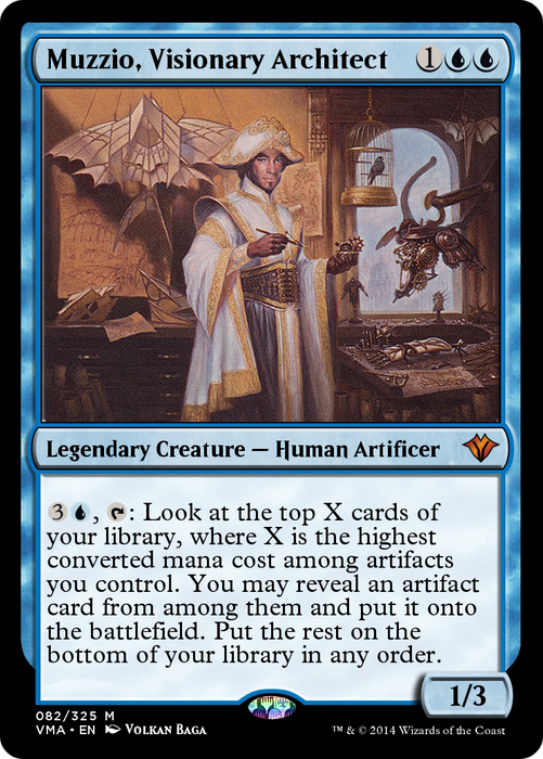 Muzzio, Visionary Architect (VMA-082) - mythic - Foil