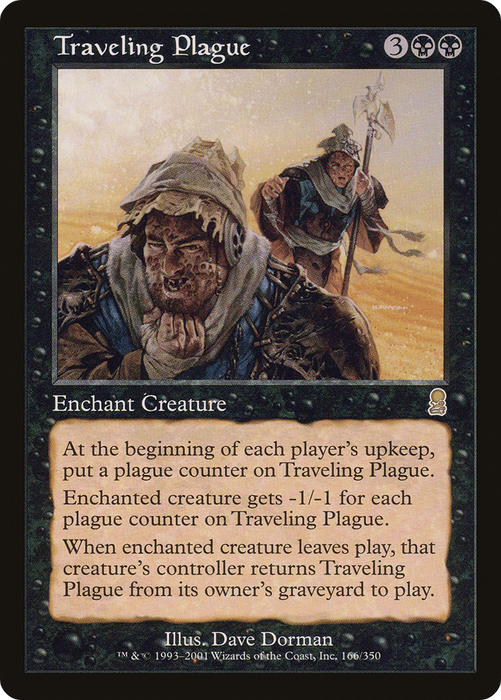 Traveling Plague (ODY-166) - rare - Foil