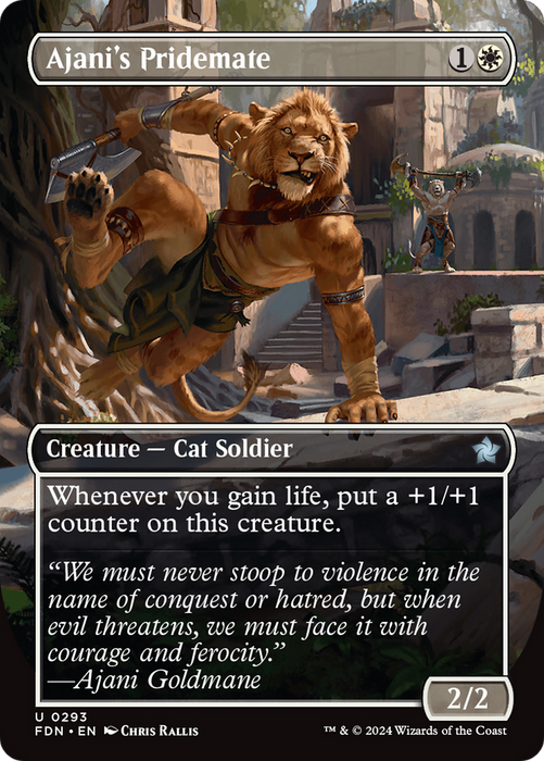 Ajani's Pridemate (FDN-293) - uncommon (Borderless)