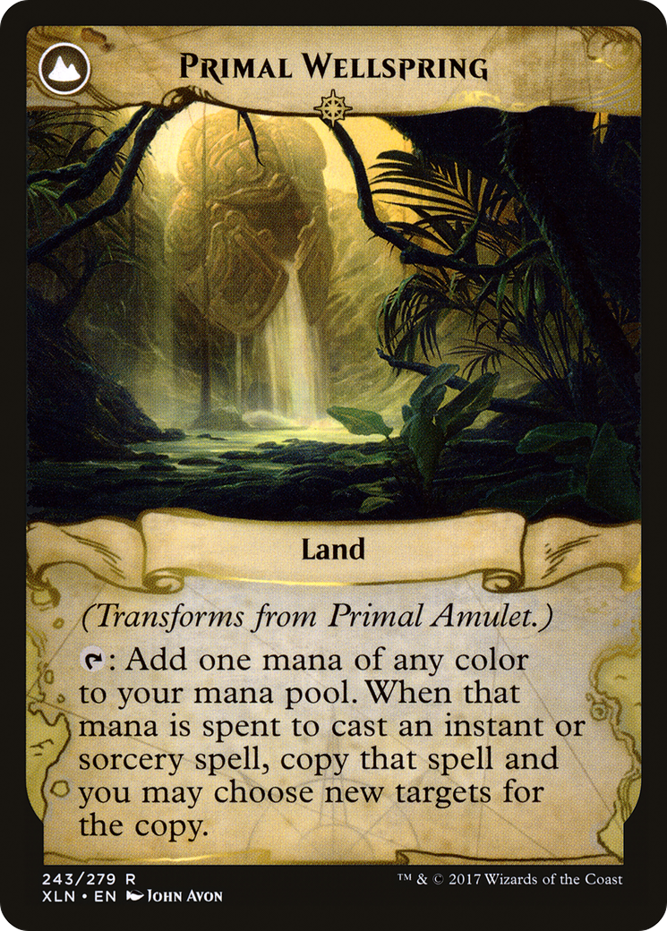 Primal Amulet // Primal Wellspring (XLN-243) - rare: (compasslanddfc) - Foil