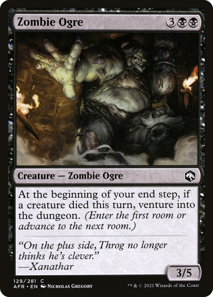 Zombie Ogre (AFR-129) - common - Foil