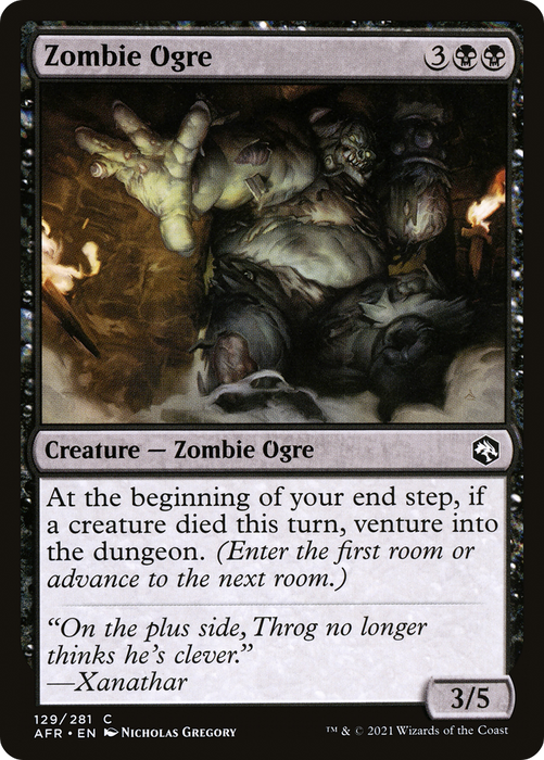 Zombie Ogre (AFR-129) - common - Foil