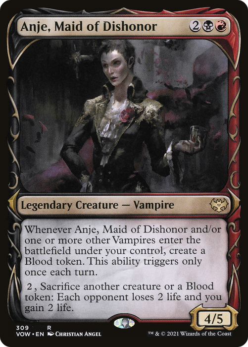 Anje, Maid of Dishonor (VOW-309) - rare: (Showcase) - Foil