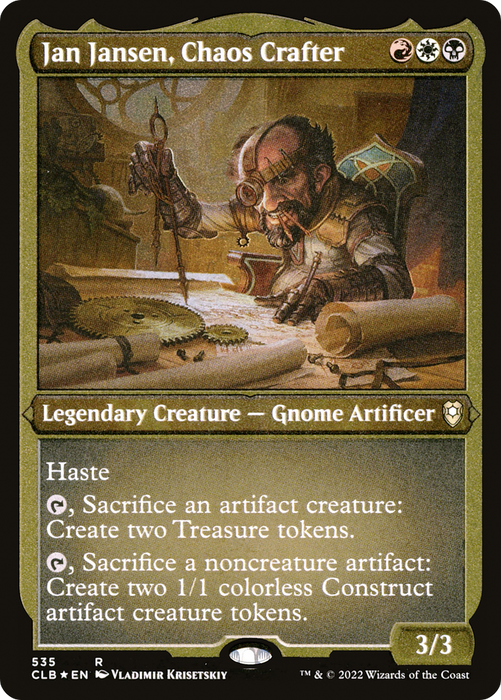 Jan Jansen, Chaos Crafter (CLB-535) - rare - Etched Foil