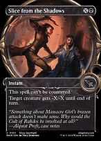 Slice from the Shadows (MKM-301) - common: (Showcase) - Foil