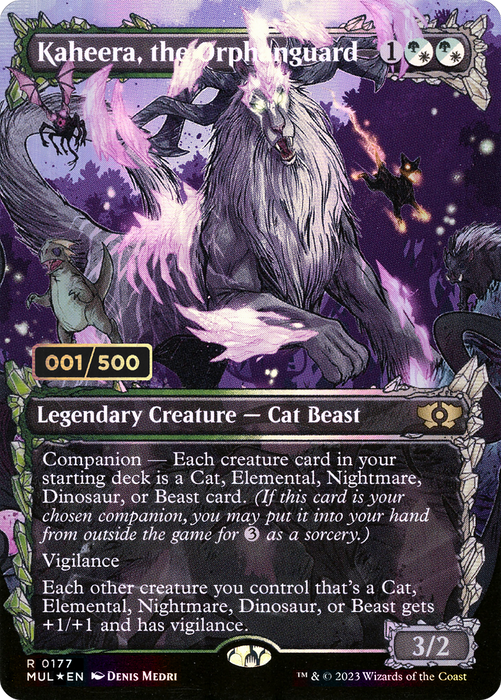 Kaheera, the Orphanguard (MUL-177Z) - rare: (Showcase) (Borderless) - Foil