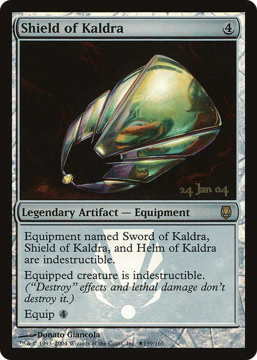Shield of Kaldra (PRE-139★) - rare - Foil