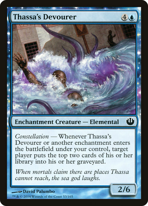 Thassa's Devourer (JOU-053) - common: (enchantment)