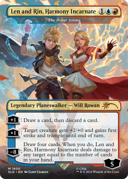 The Royal Scions (SLD-1600) - mythic / Len and Rin, Harmony Incarnate (Borderless)