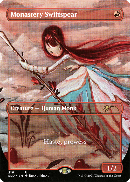 Monastery Swiftspear (SLD-216) - rare (Borderless)