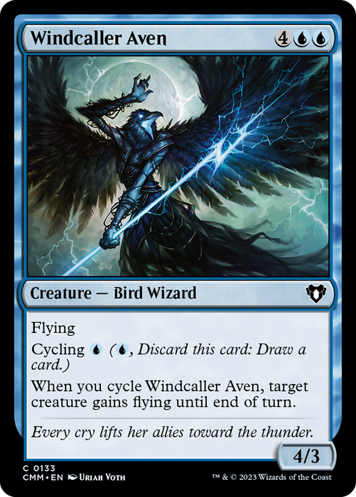 Windcaller Aven (CMM-133) - common - Foil