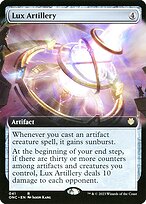 Lux Artillery (ONC-041) - rare: (Extended Art)