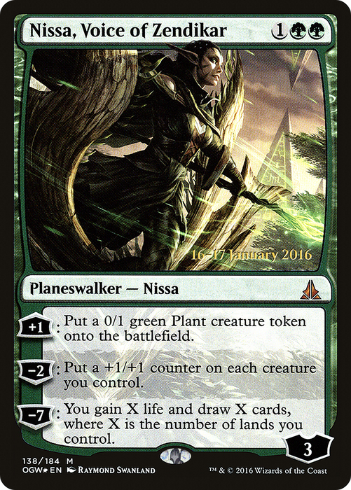 Nissa, Voice of Zendikar (PRE-138S) - mythic - Foil