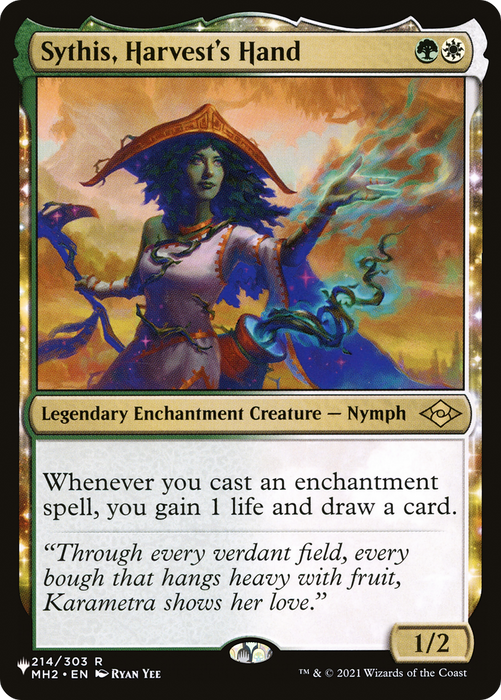 Sythis, Harvest's Hand (LIST-MH2-214) - rare: (enchantment)