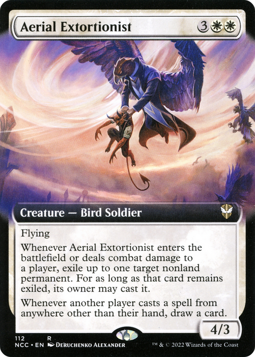 Aerial Extortionist (NCC-112) - rare: (Extended Art)