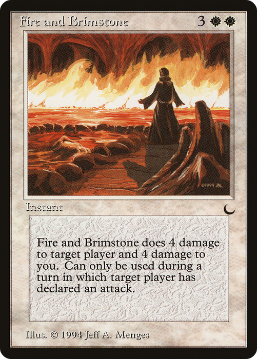 Fire and Brimstone (DRK-009) - uncommon