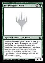 The Disciple of Nissa (UNK-RG01B) - rare