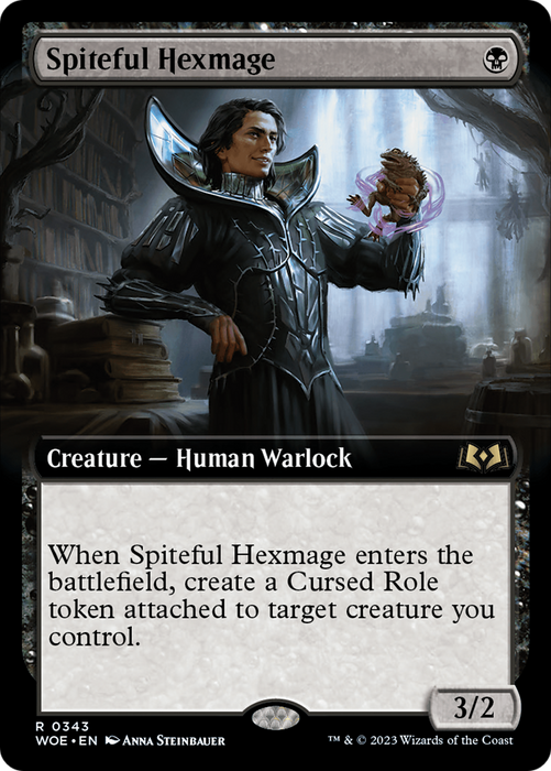 Spiteful Hexmage (WOE-343) - rare: (Extended Art)