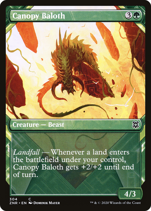 Canopy Baloth (ZNR-304) - common: (Showcase) - Foil