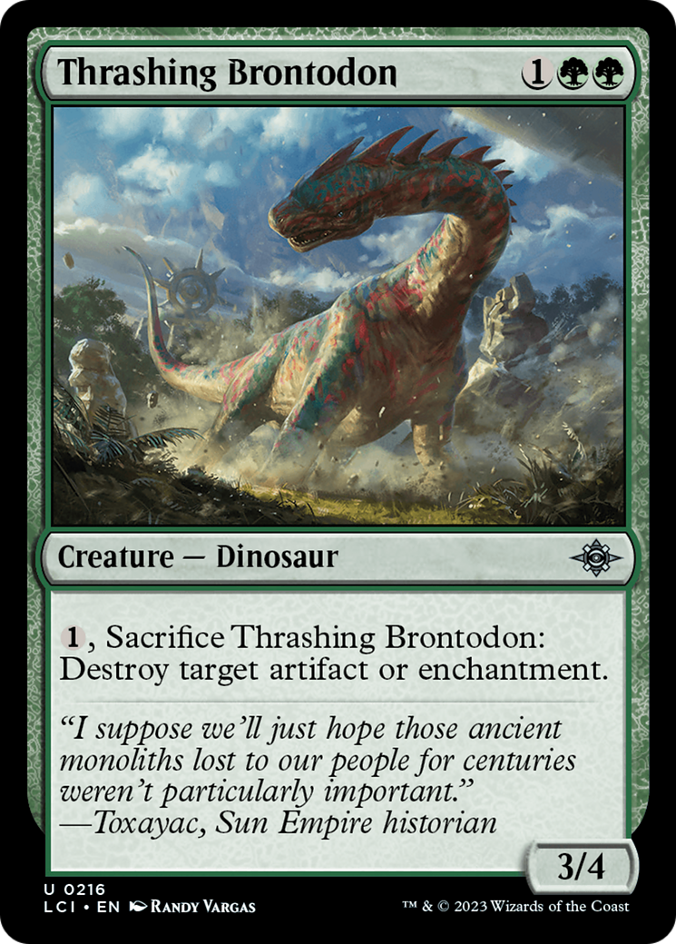 Thrashing Brontodon (LCI-216) - uncommon