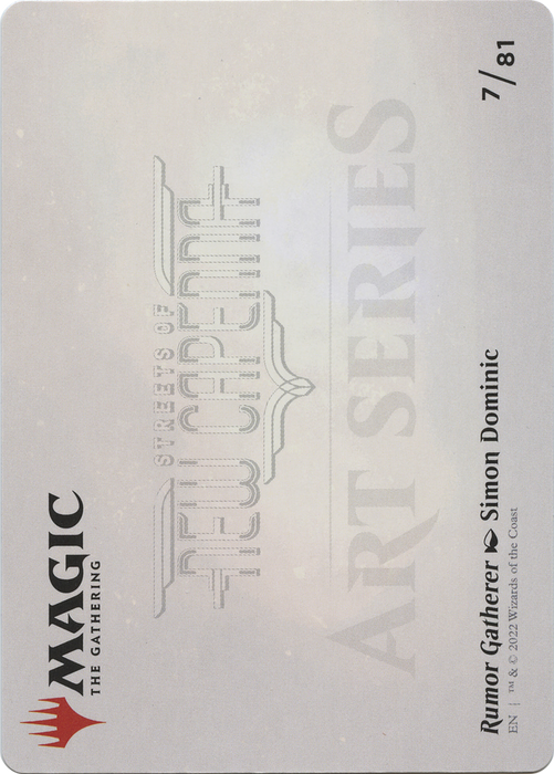 Rumor Gatherer // Rumor Gatherer (ASNC-007) - common (Borderless) - Foil