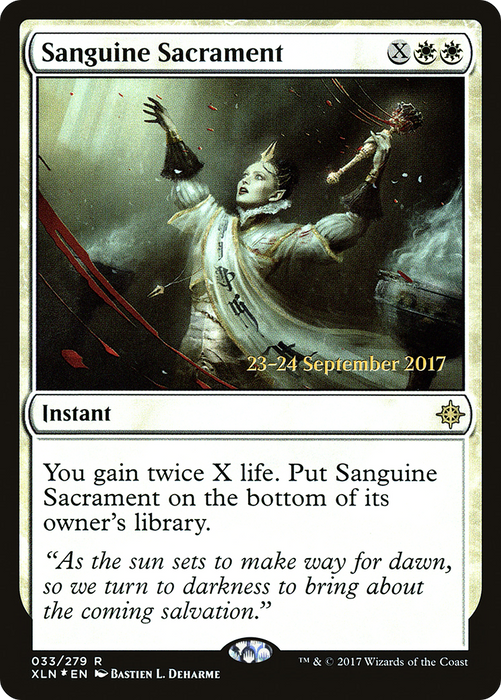 Sanguine Sacrament (PRE-33S) - rare - Foil