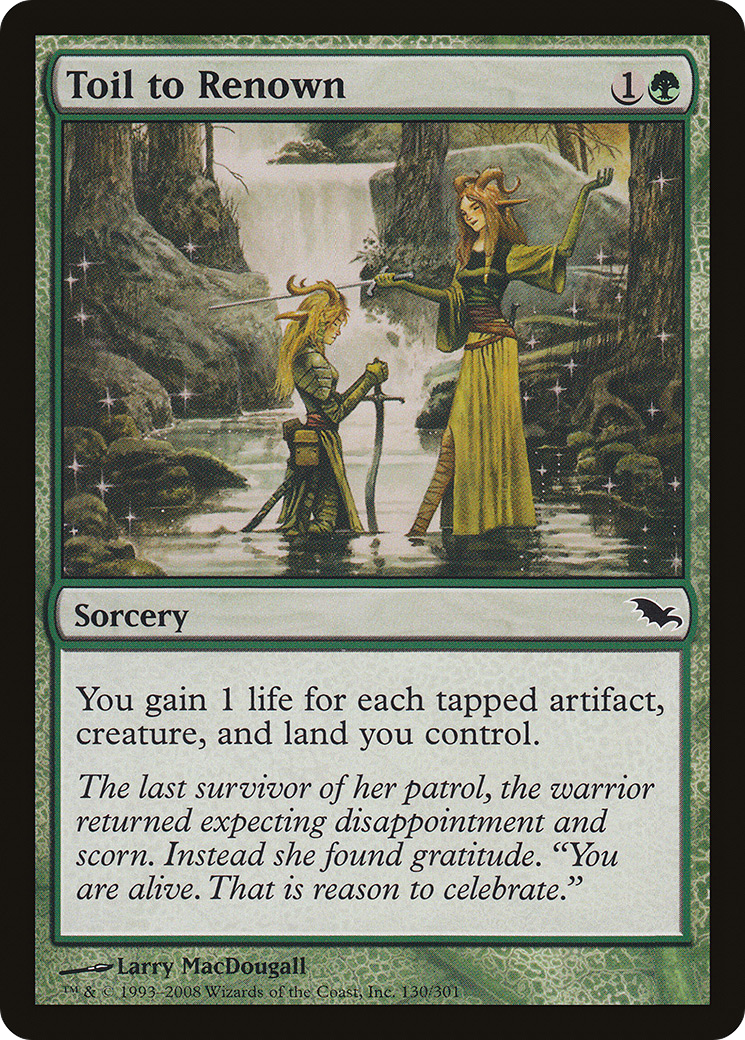Toil to Renown (SHM-130) - common - Foil