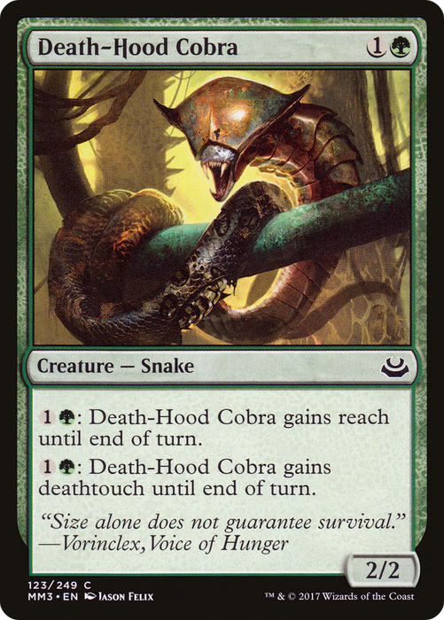Death-Hood Cobra (MM3-123) - common - Foil