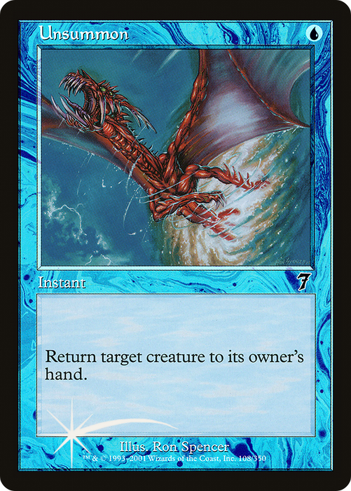 Unsummon (7ED-108★) - common - Foil