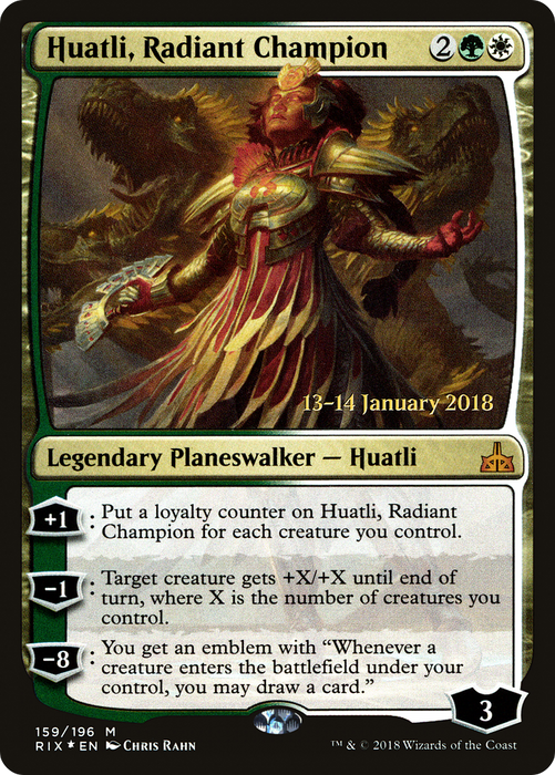 Huatli, Radiant Champion (PRE-159S) - mythic - Foil