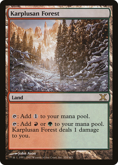 Karplusan Forest (10E-354) - rare