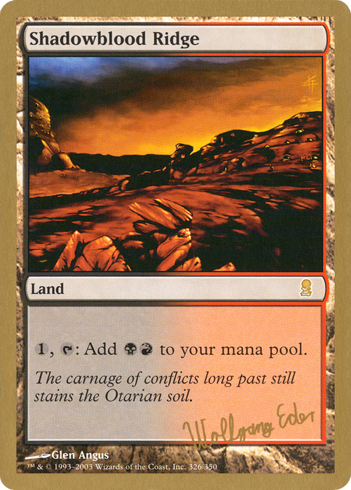 Shadowblood Ridge (WCD-WE326) - rare