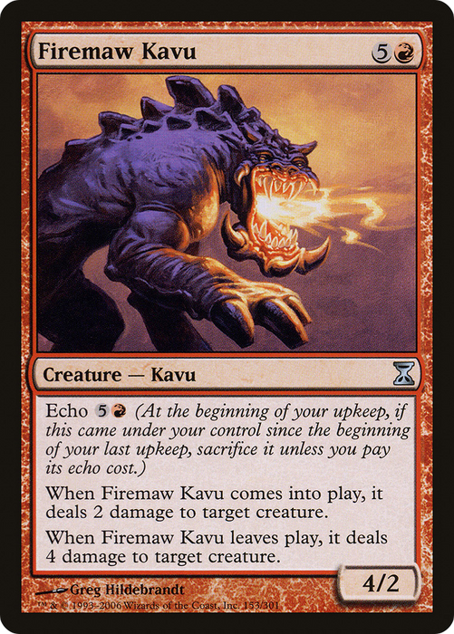 Firemaw Kavu (TSP-153) - uncommon - Foil