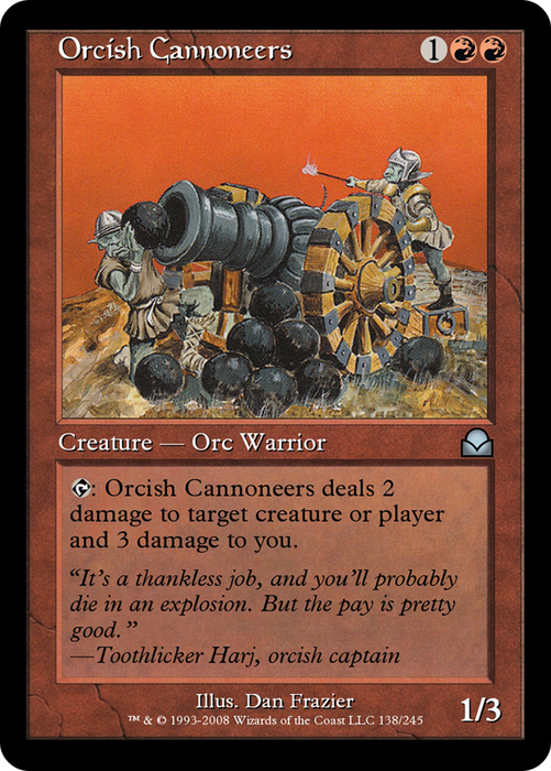 Orcish Cannoneers (ME2-138) - uncommon - Foil