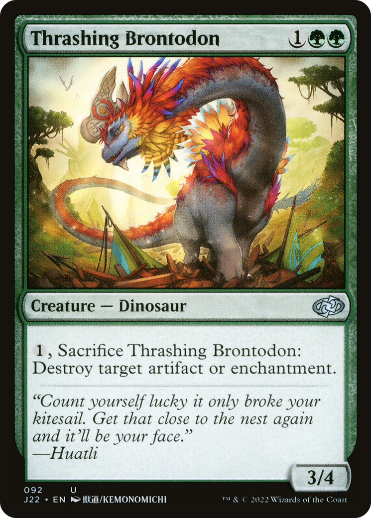 Thrashing Brontodon (J22-092) - uncommon