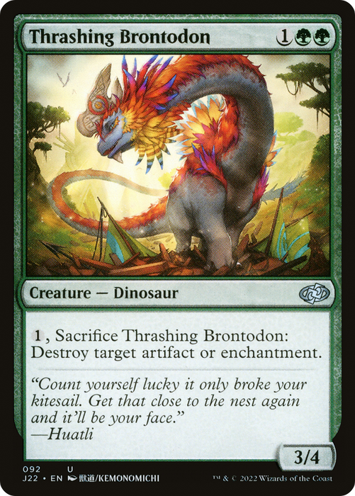 Thrashing Brontodon (J22-092) - uncommon