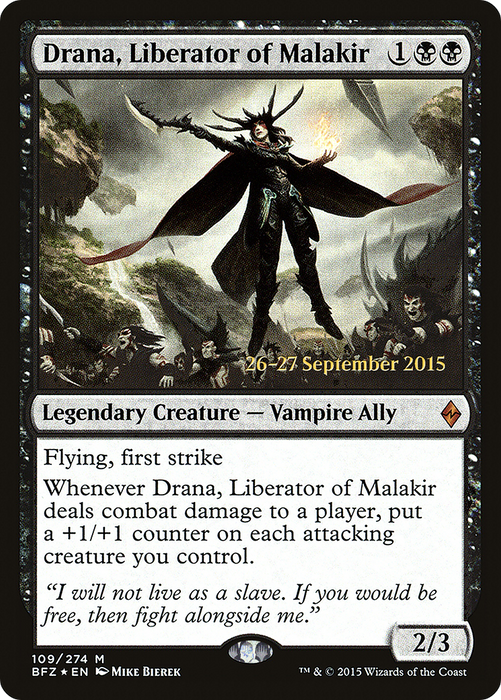 Drana, Liberator of Malakir (PRE-109S) - mythic - Foil