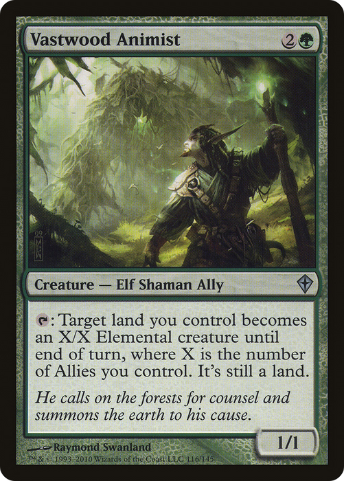 Vastwood Animist (WWK-116) - uncommon - Foil