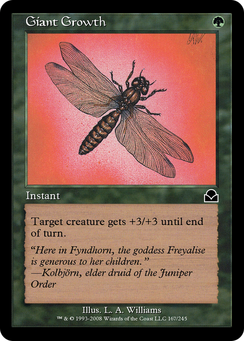 Giant Growth (ME2-167) - common - Foil