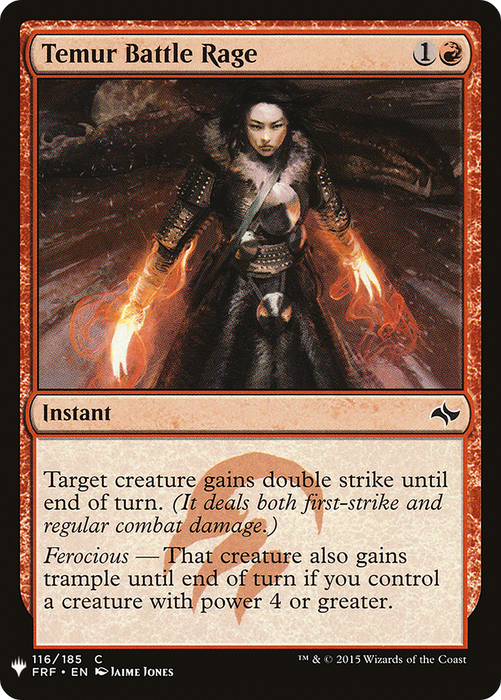 Temur Battle Rage (LIST-FRF-116) - common
