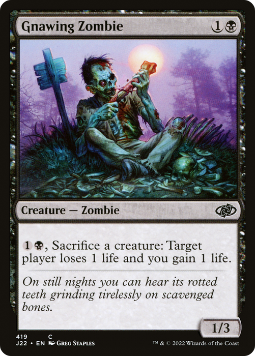 Gnawing Zombie (J22-419) - common