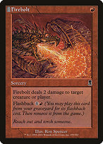 Firebolt (ODY-193) - common: (tombstone) - Foil