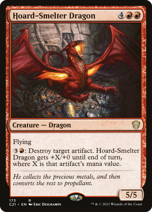 Hoard-Smelter Dragon (C21-173) - rare