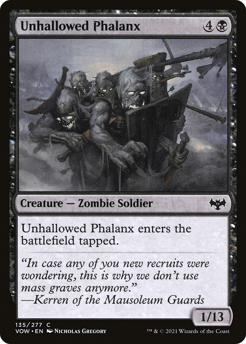 Unhallowed Phalanx (VOW-135) - common
