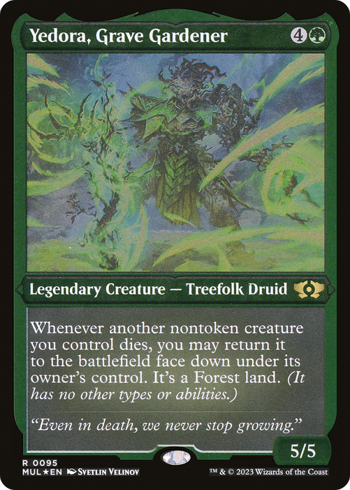 Yedora, Grave Gardener (MUL-095) - rare - Etched Foil