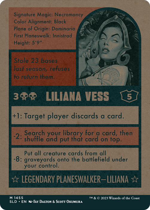 Liliana Vess // Liliana Vess (SLD-1455) - mythic: (Full Art) (Borderless)